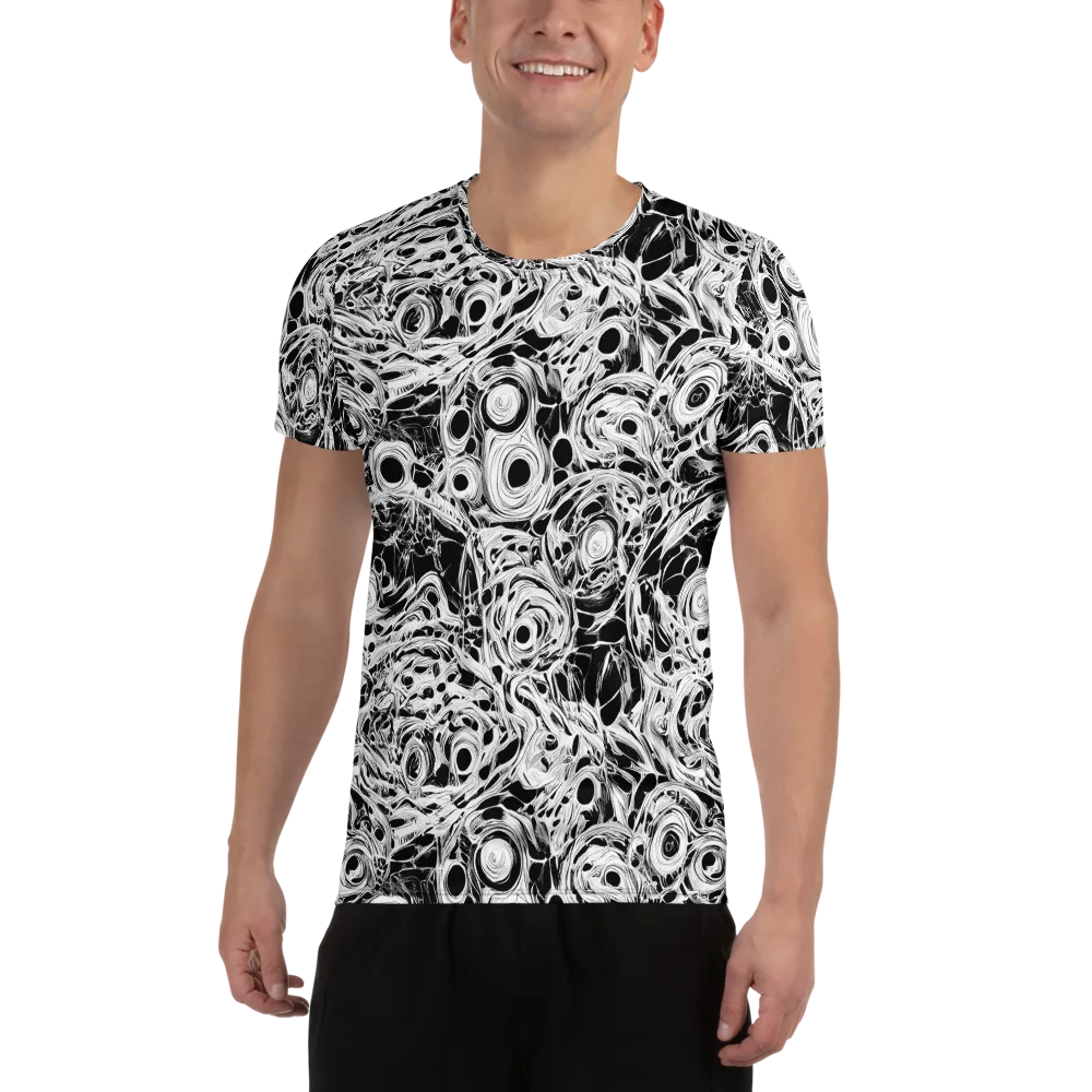 Noir Organism on Men's Athletic T-Shirt — Front