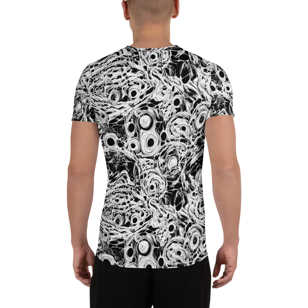 Noir Organism on Men's Athletic T-Shirt — Back