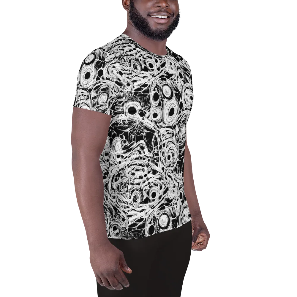 Noir Organism on Men's Athletic T-Shirt — Right
