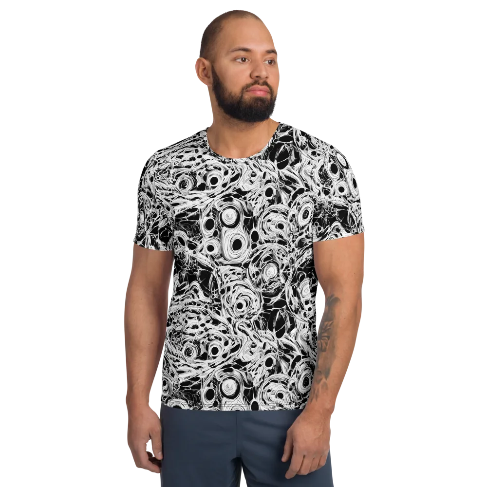 Noir Organism on Men's Athletic T-Shirt — Front