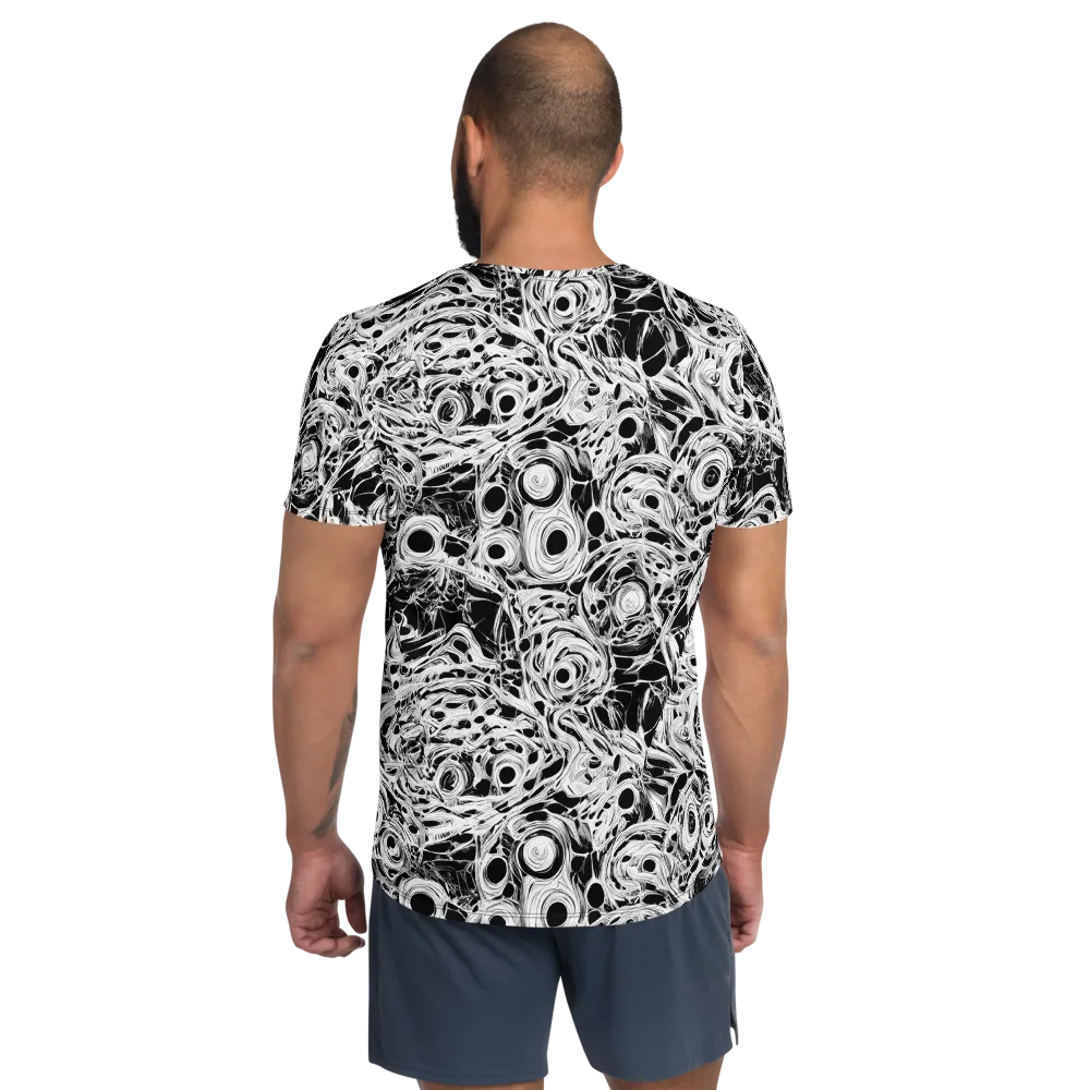 Noir Organism on Men's Athletic T-Shirt — Back