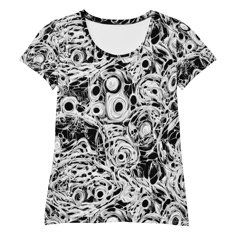 Noir Organism on Women's Athletic T-Shirt — Front