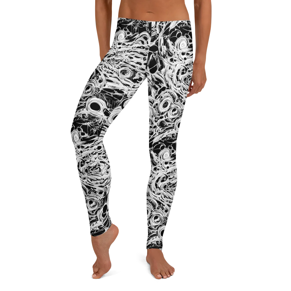 Noir Organism on Leggings — Front