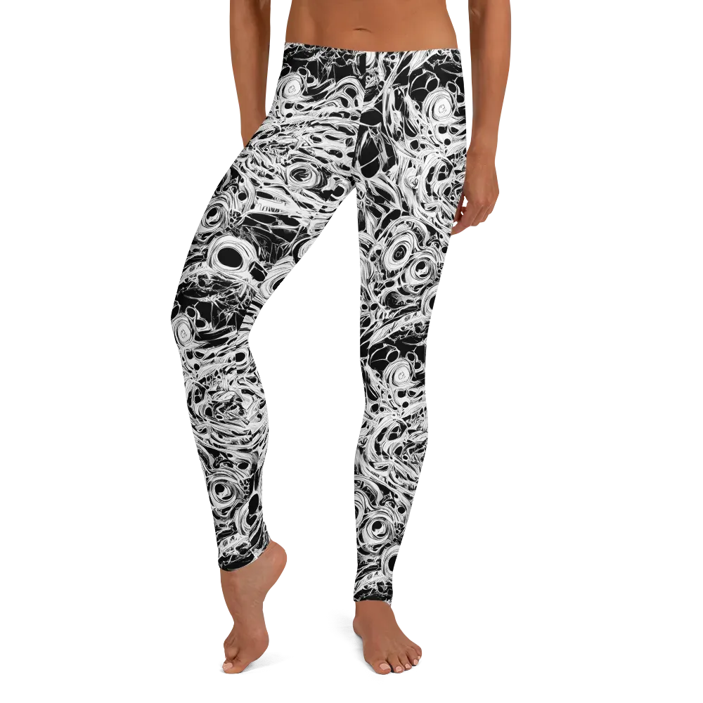 Noir Organism on Leggings — Front