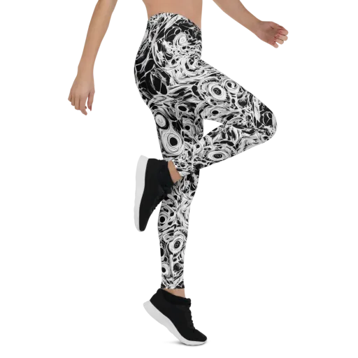Noir Organism on a Leggings