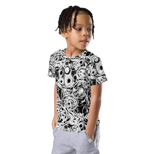 Noir Organism on a Kids Crew Neck T-Shirt