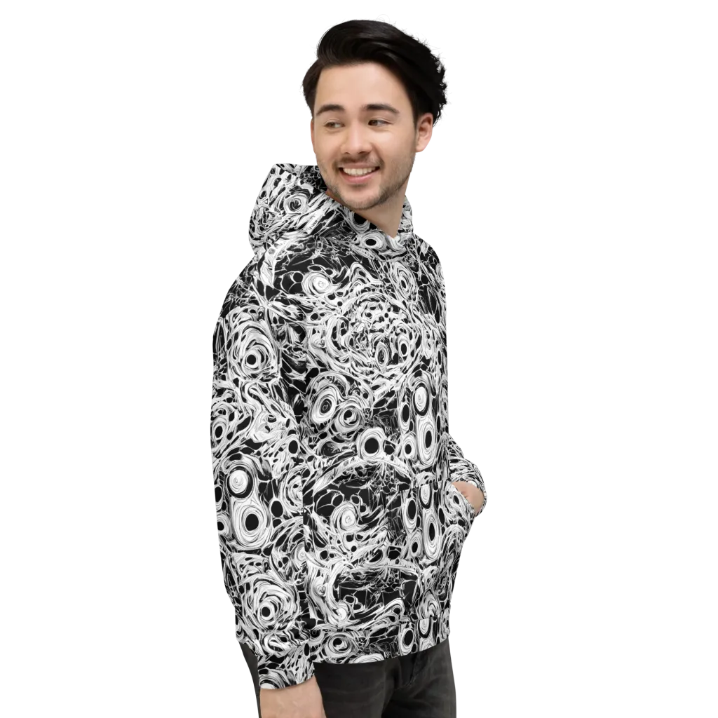 Noir Organism on Hoodie — Right