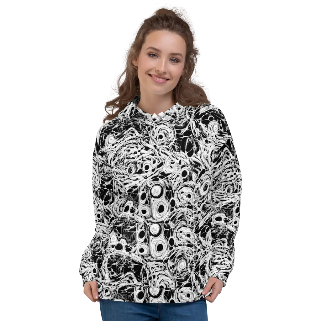 Noir Organism on Hoodie — Front