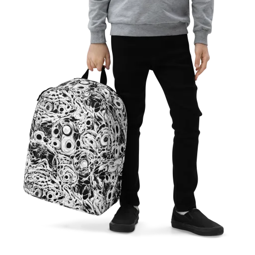 Noir Organism on a Minimalist Backpack