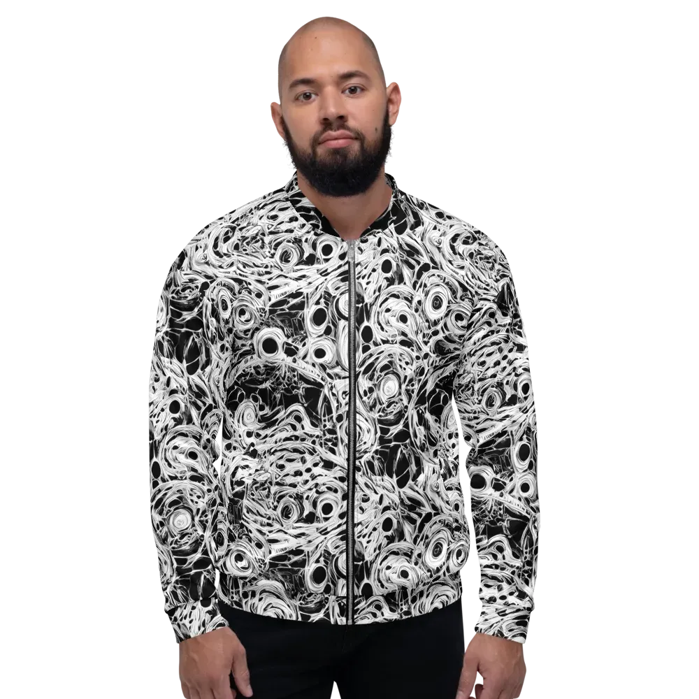 Noir Organism on Bomber Jacket — Front