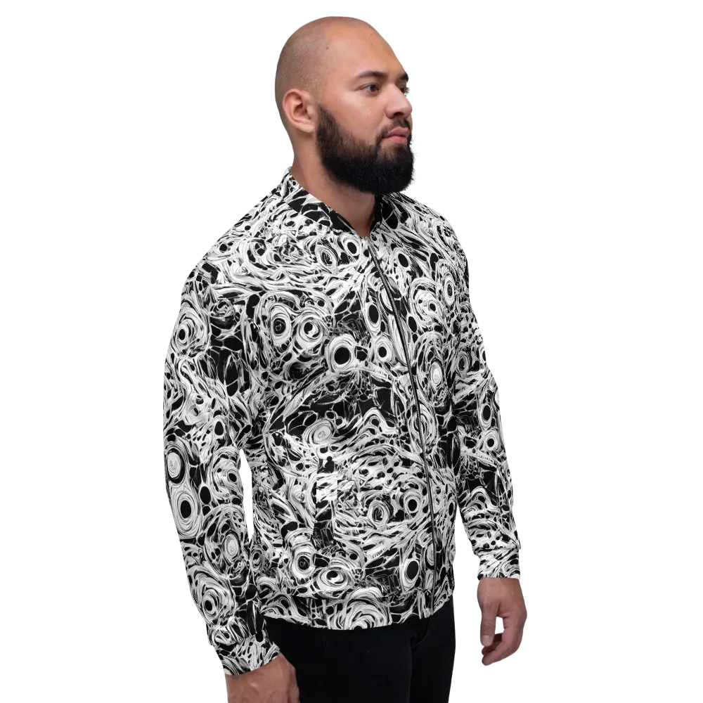 Noir Organism on Bomber Jacket — Right