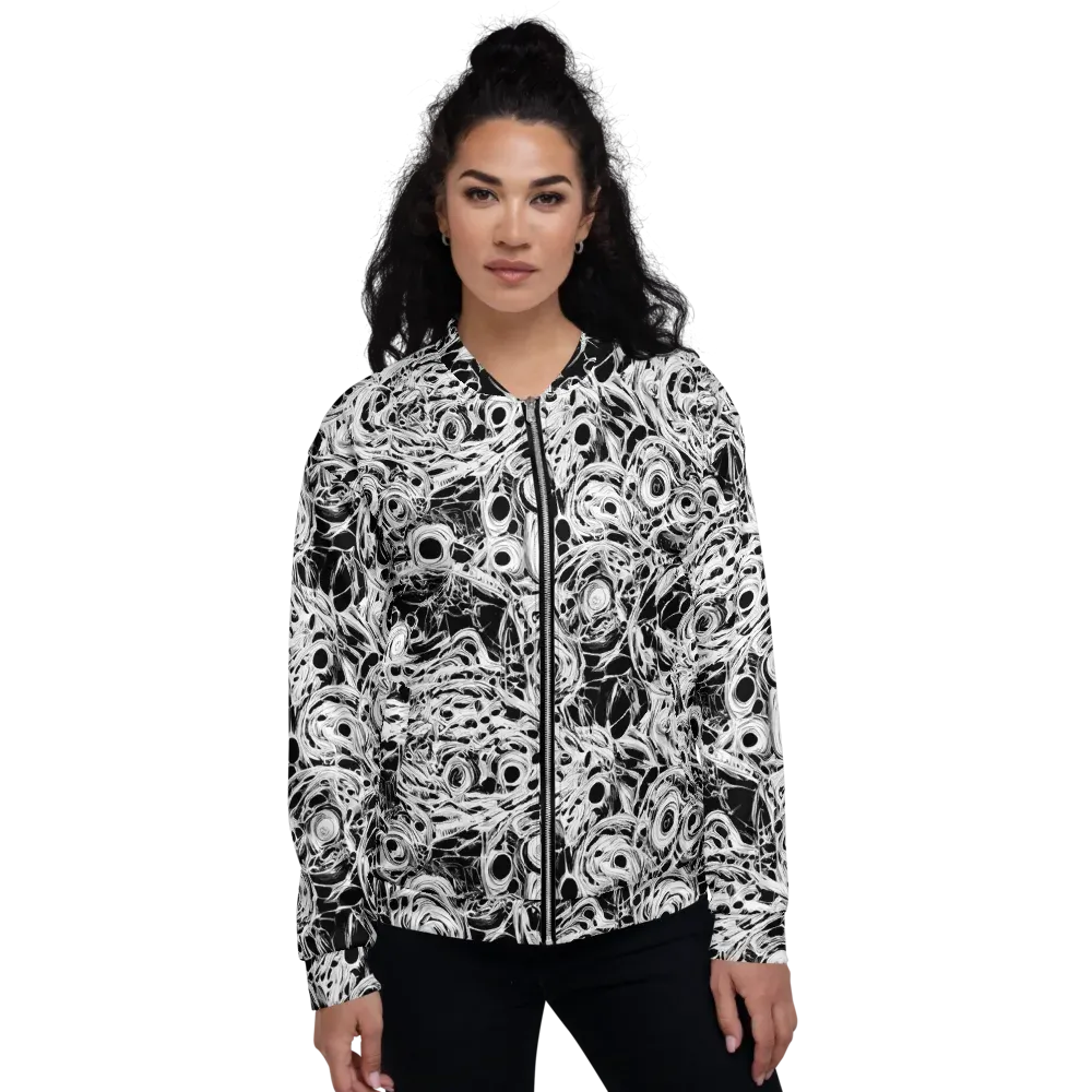 Noir Organism on Bomber Jacket — Front