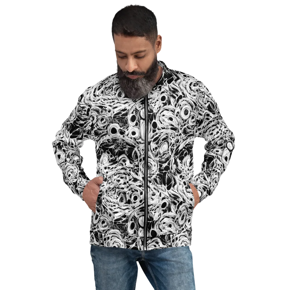 Noir Organism on Bomber Jacket — Front