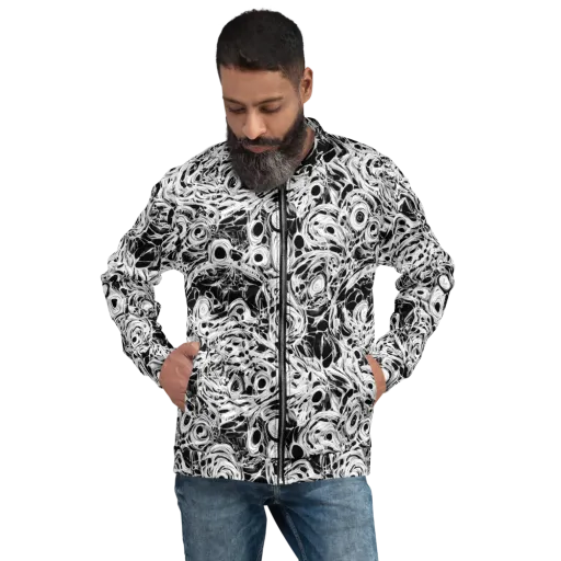 Noir Organism on a Bomber Jacket