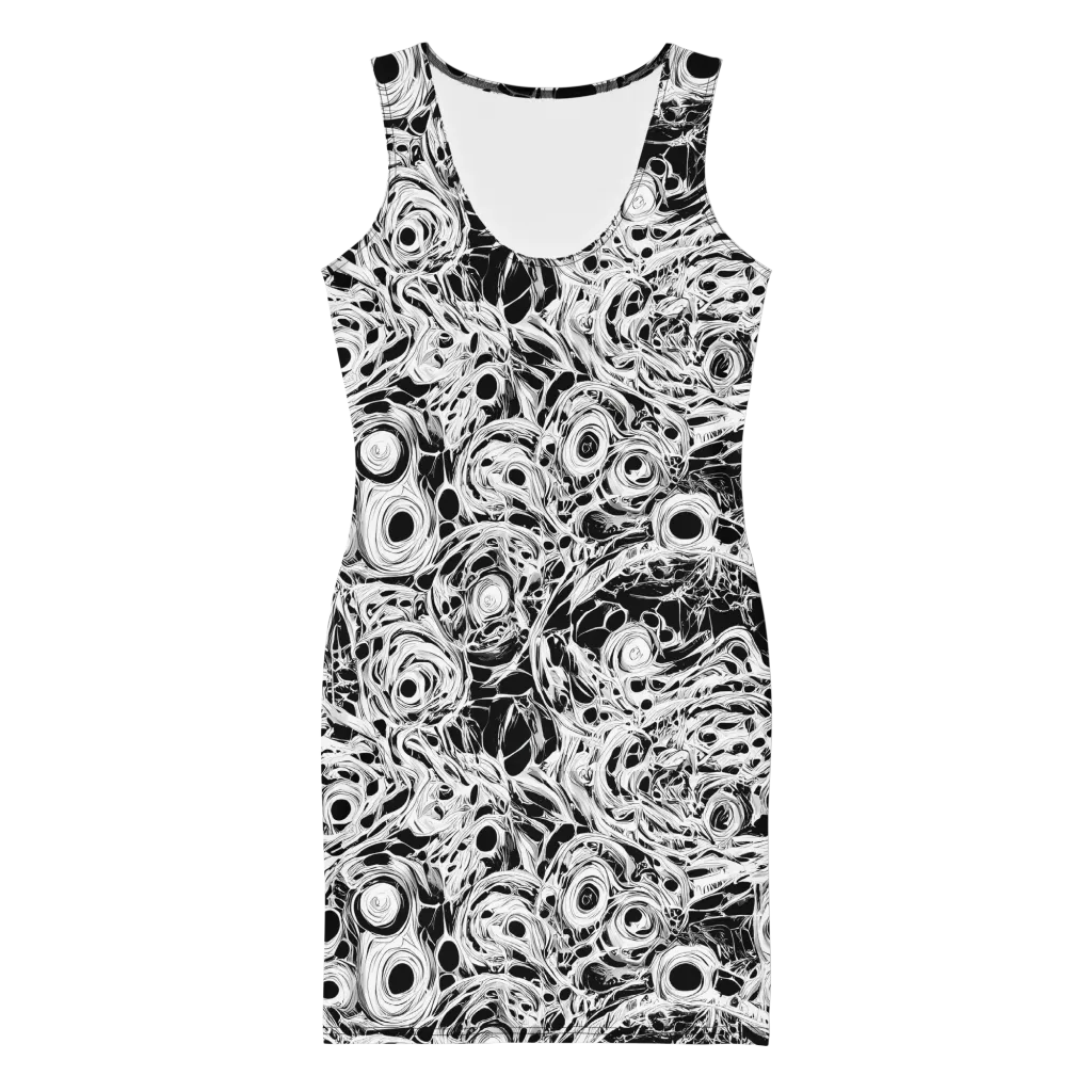 Noir Organism on Bodycon Dress — Front