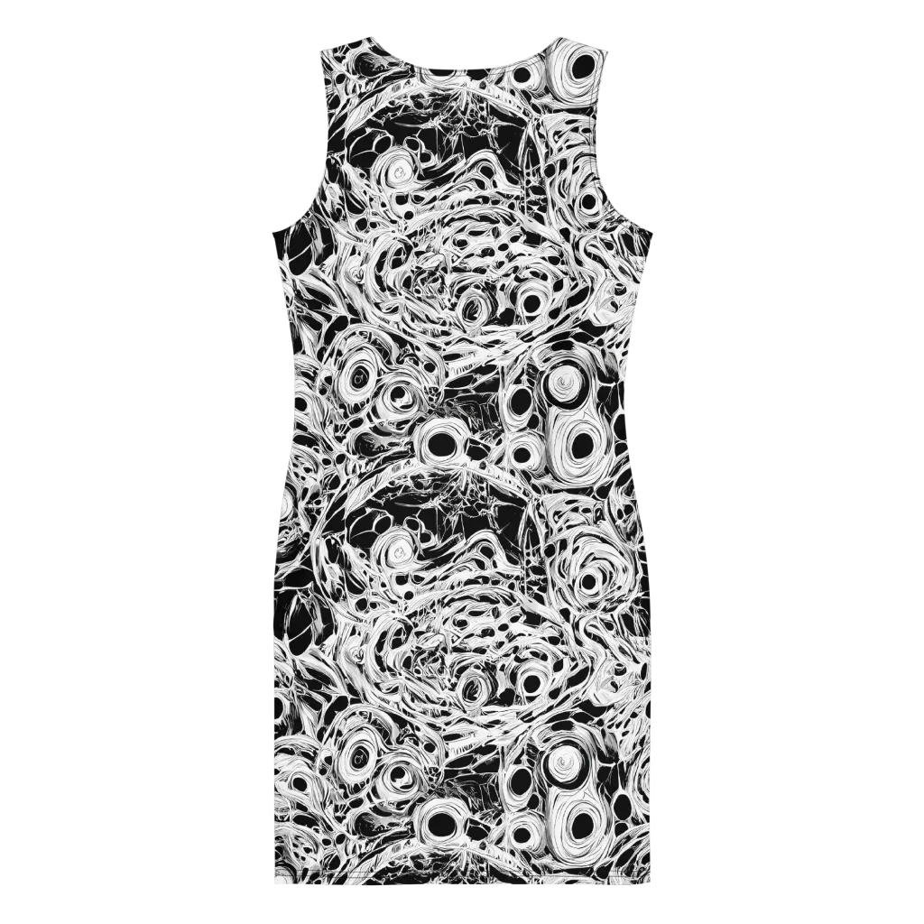 Noir Organism on Bodycon Dress — Back