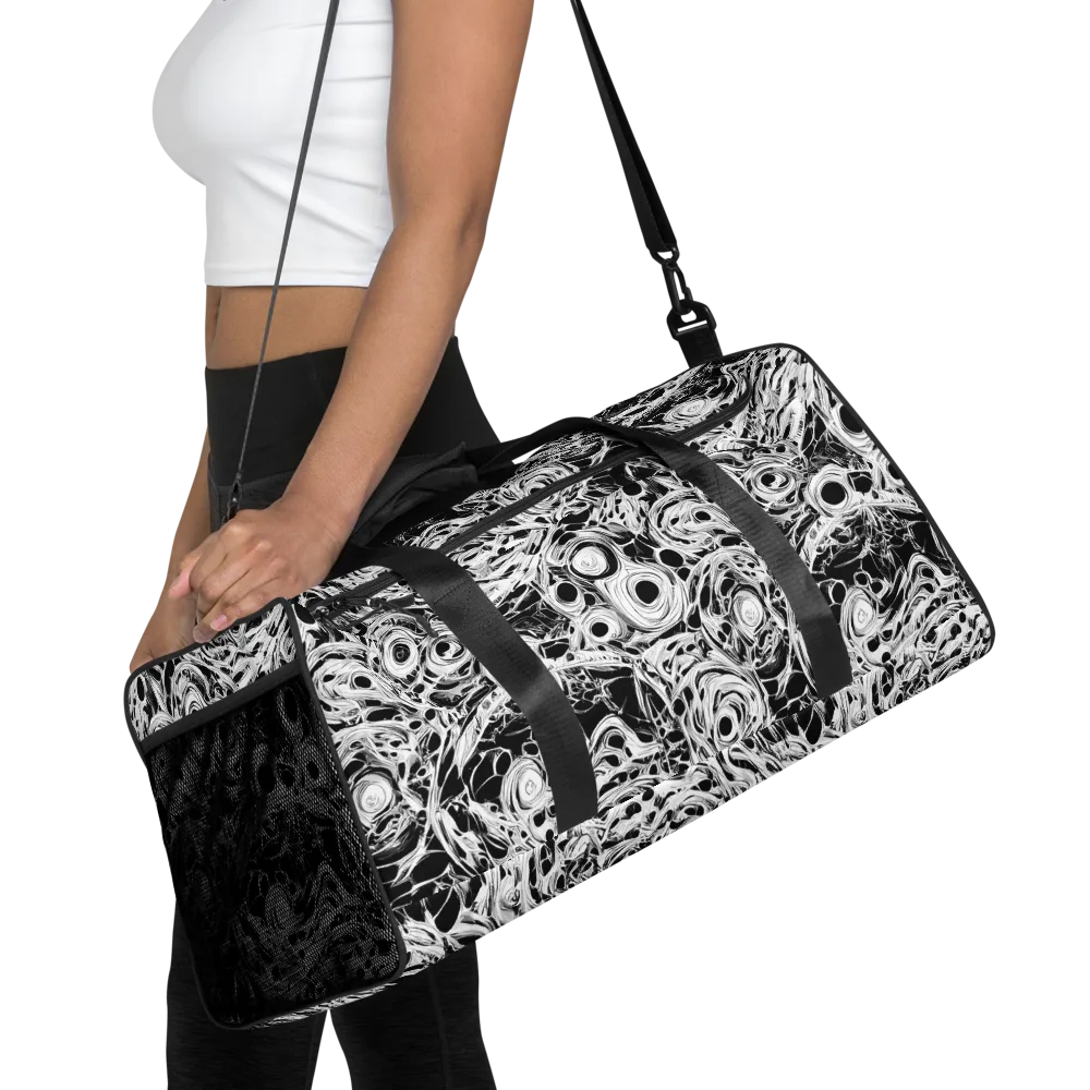 Noir Organism on Duffle Bag — Front