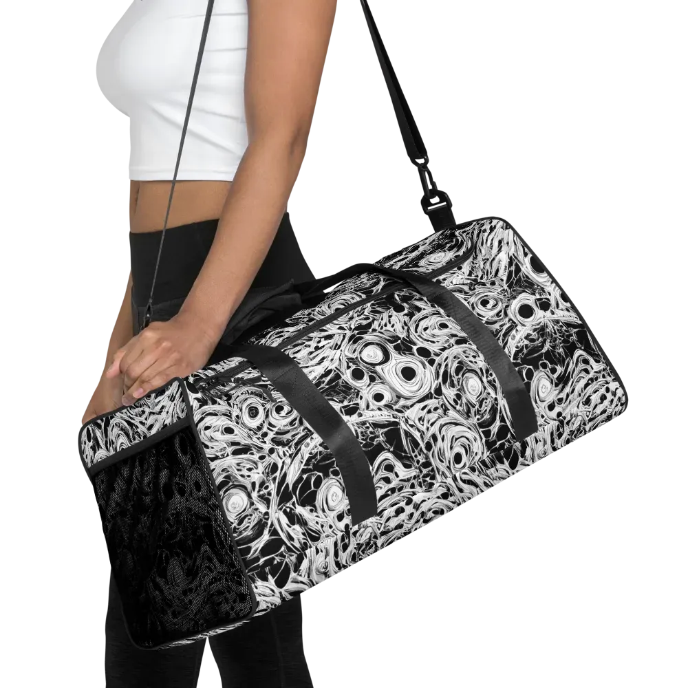 Noir Organism on Duffle Bag — Front