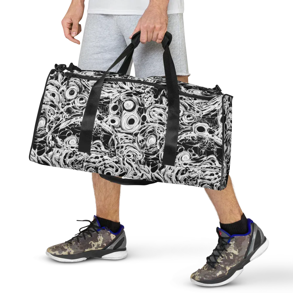 Noir Organism on Duffle Bag — Front