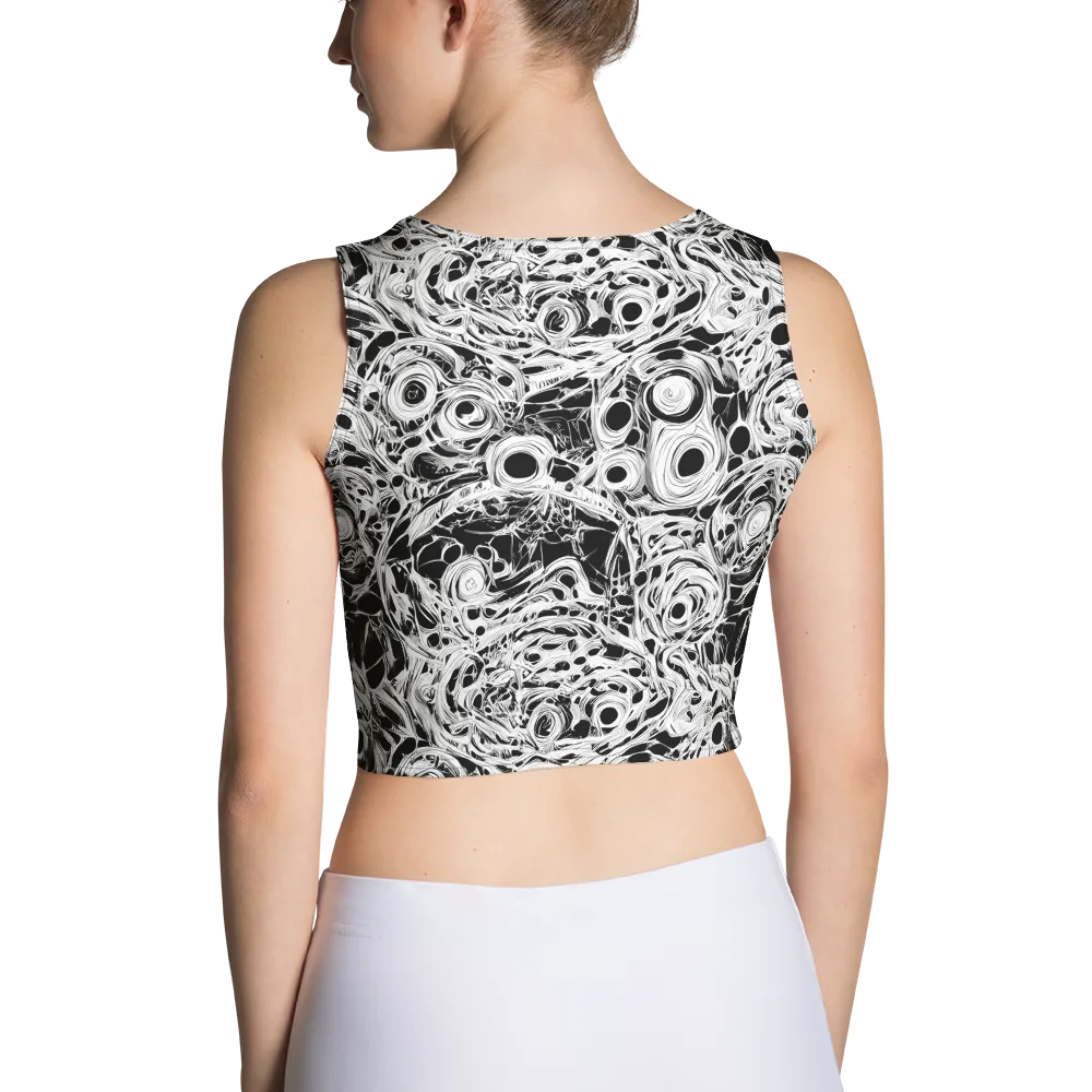 Noir Organism on Crop Top — Back