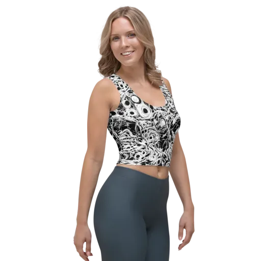 Noir Organism on a Crop Top