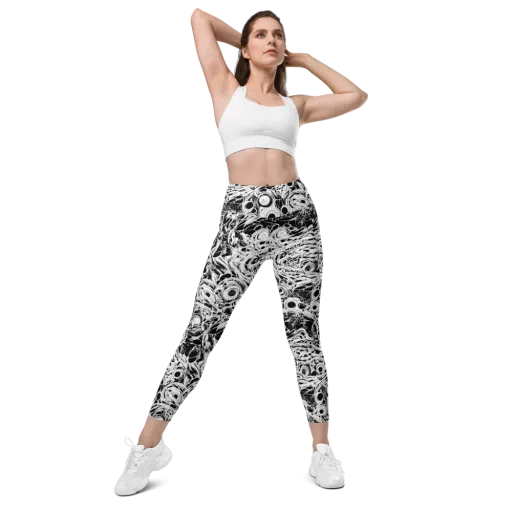 Noir Organism on a Leggings with Pockets
