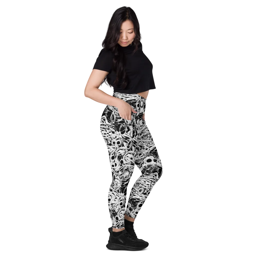 Noir Organism on Leggings with Pockets — Right