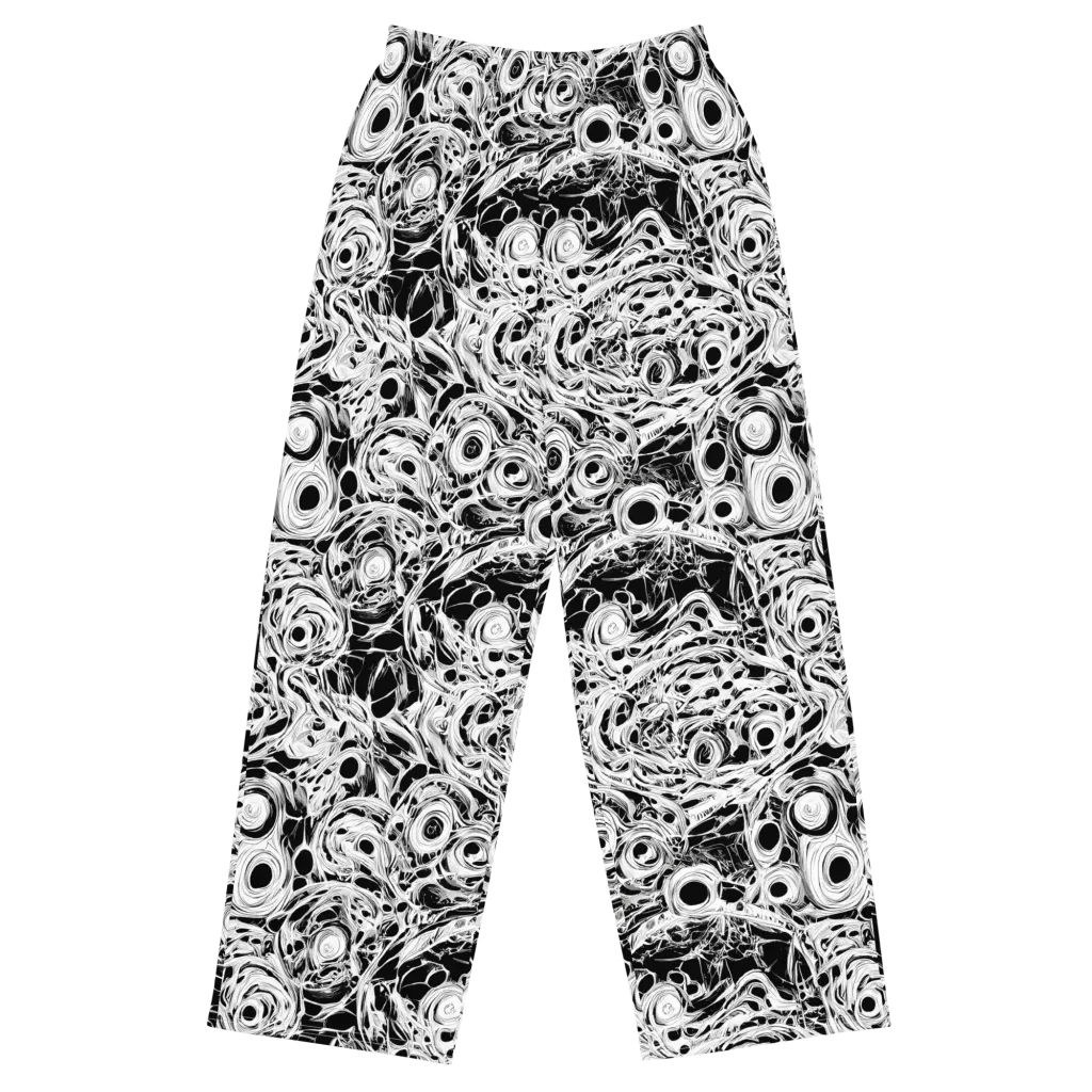 Noir Organism on Wide-Leg Pants — Front