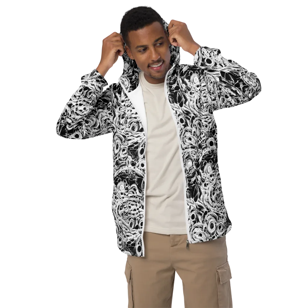 Noir Organism on Men's Windbreaker — Front