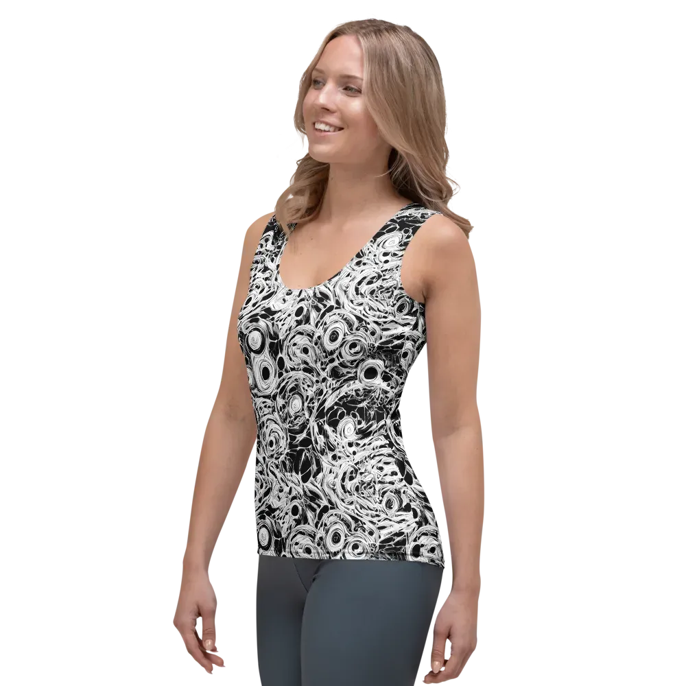 Noir Organism on Women's Tank Top — Left Front