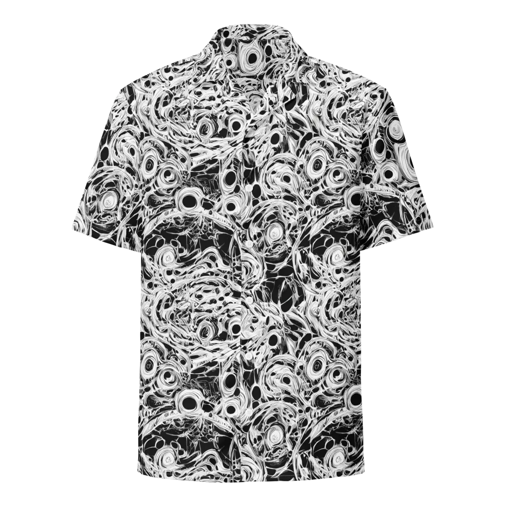 Noir Organism on Button Shirt — Front