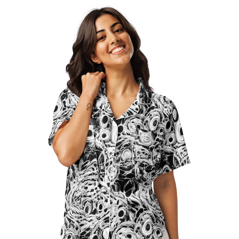 Noir Organism on Women's Short Sleeve Pajama Top — Front