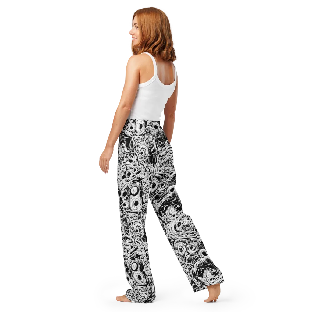 Noir Organism on Women's Pajama Pants — Back