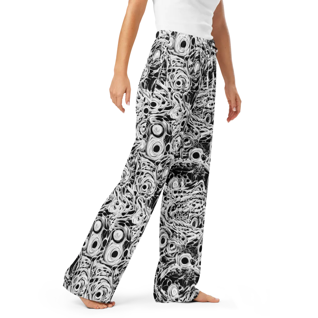Noir Organism on Women's Pajama Pants — Right Front