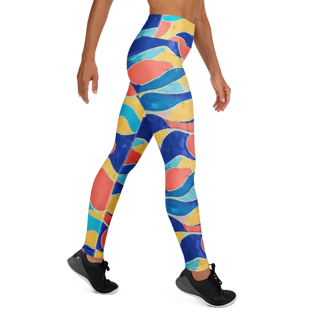 Chromatic Riverstone on Yoga Leggings — Right