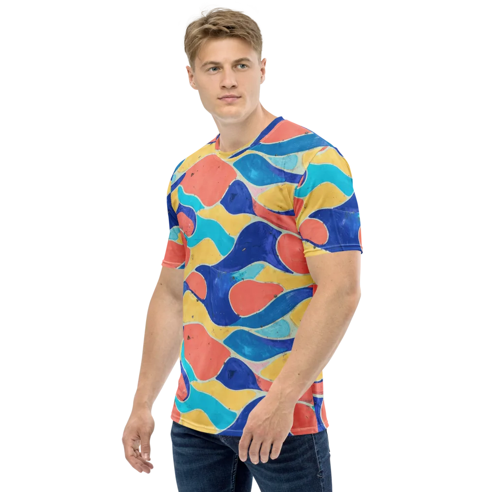 Chromatic Riverstone on Men's Crew Neck T-Shirt — Left