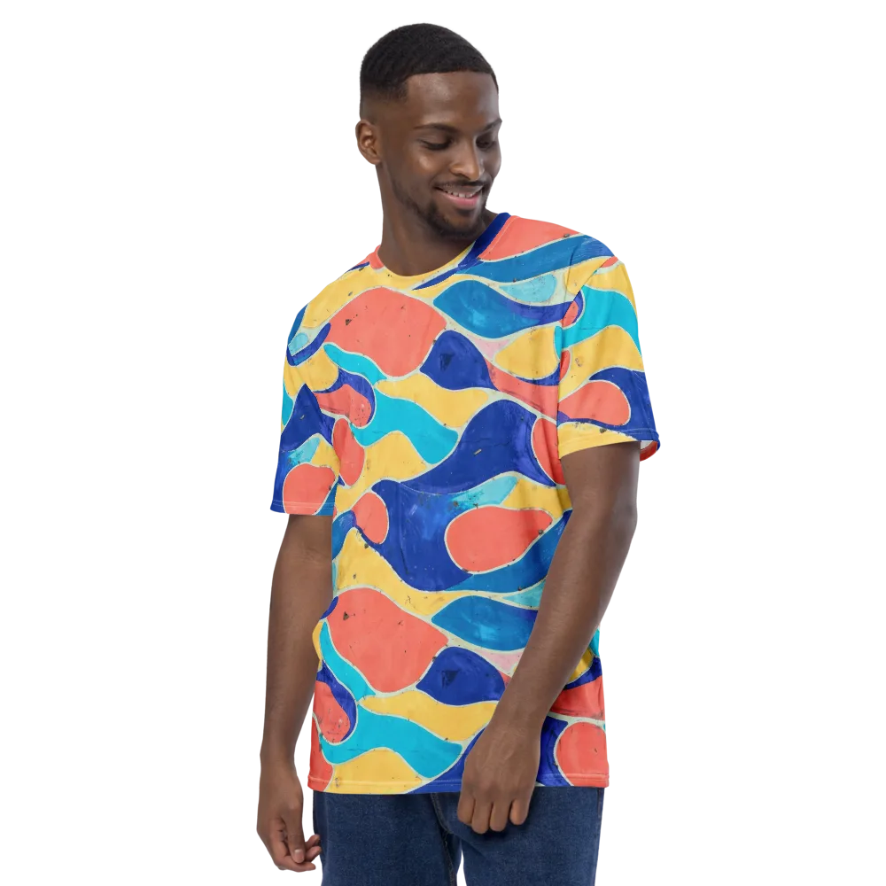 Chromatic Riverstone on Men's Crew Neck T-Shirt — Left