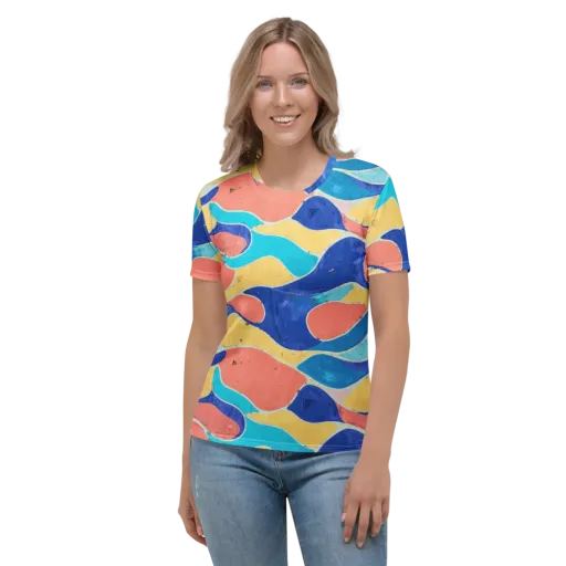 Chromatic Riverstone on a Women's Crew Neck T-Shirt