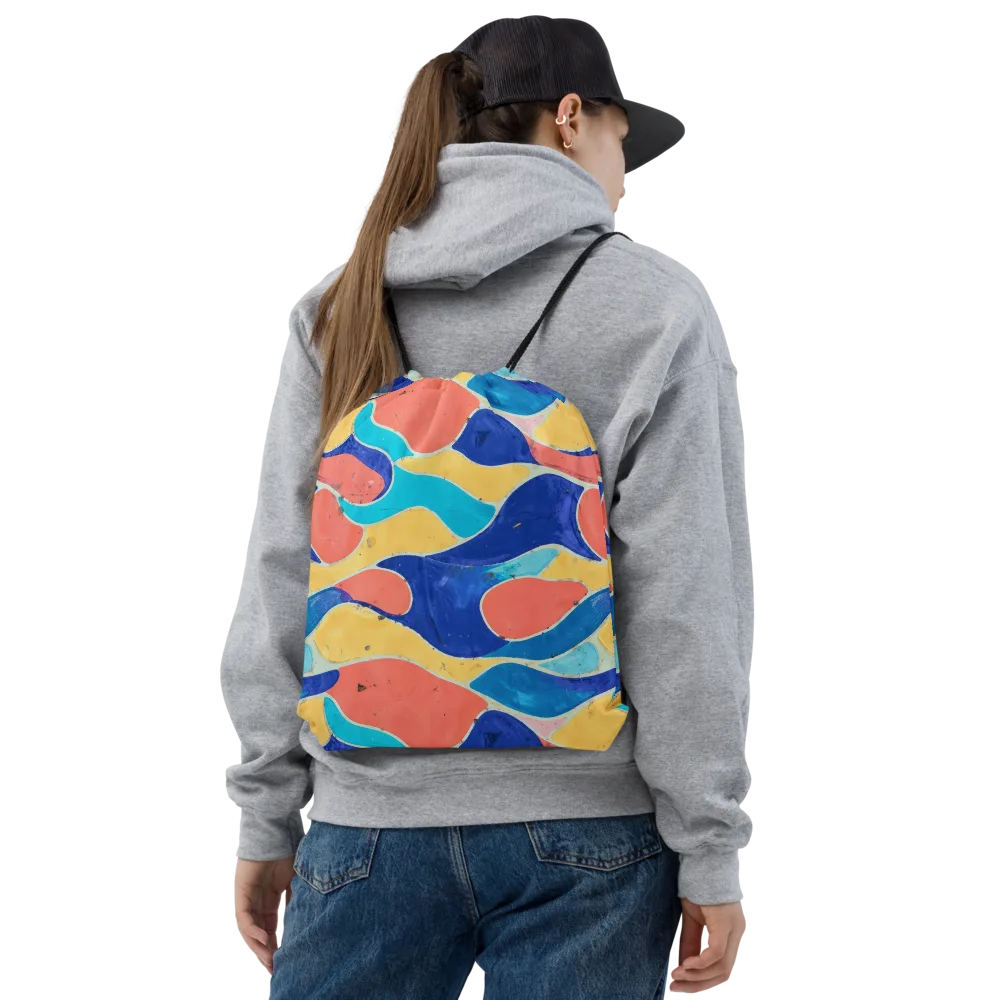 Chromatic Riverstone on Drawstring Bag — Front