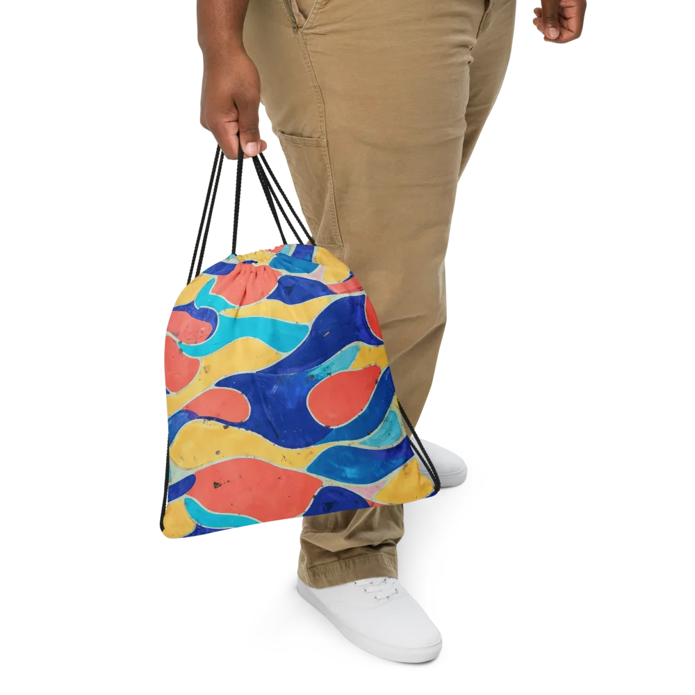 Chromatic Riverstone on Drawstring Bag — Front