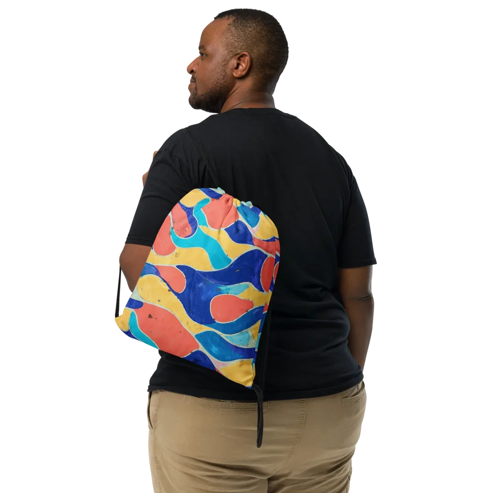 Chromatic Riverstone on Drawstring Bag — Front