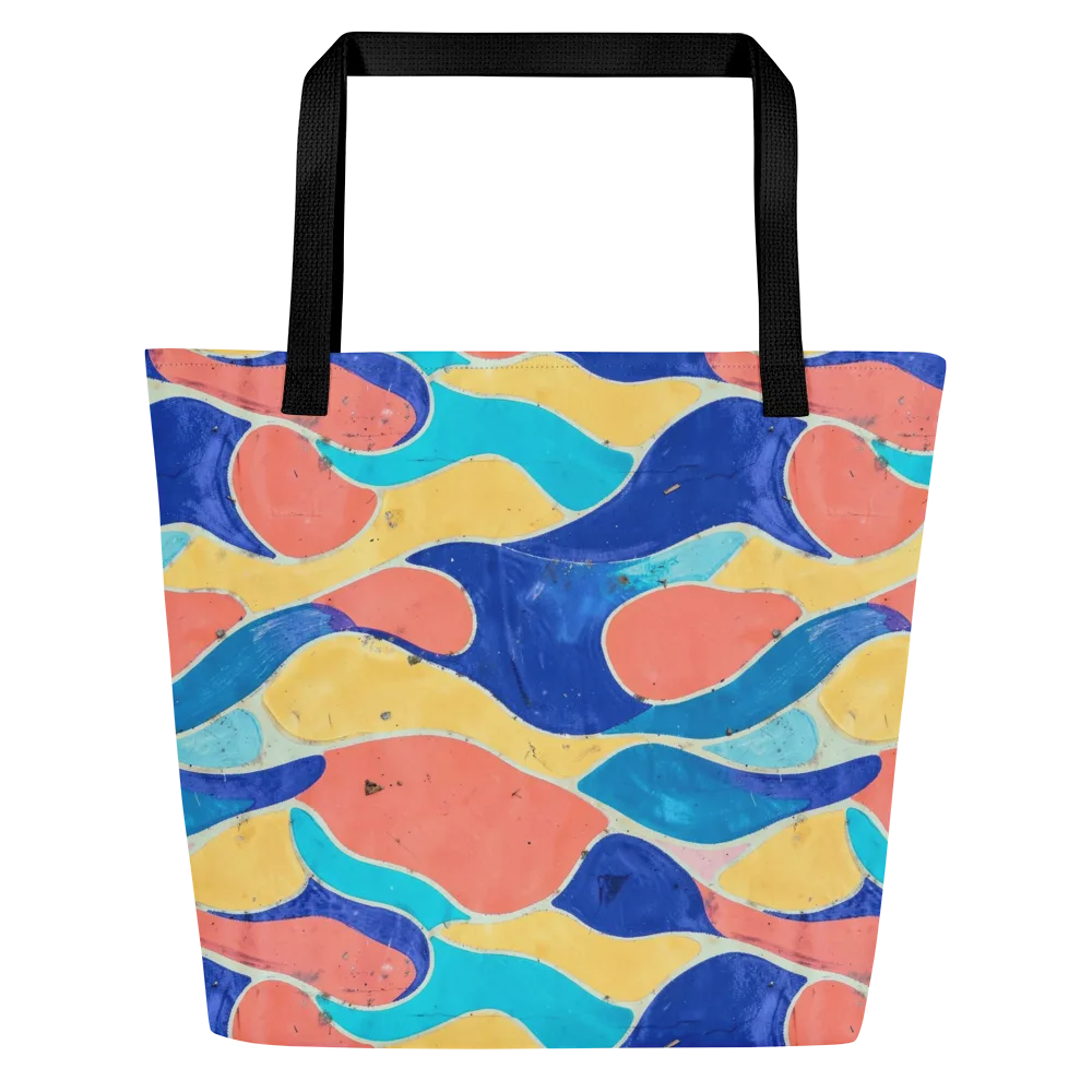 Chromatic Riverstone on Large Tote Bag W/ Pocket — Front