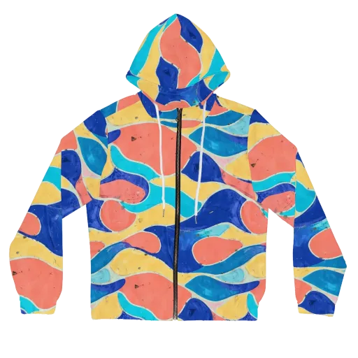 Chromatic Riverstone on Women's Full-Zip Hoodie