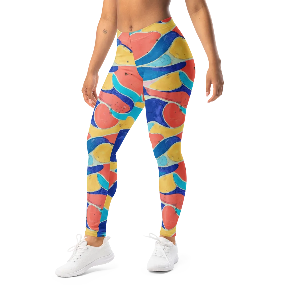 Chromatic Riverstone on Leggings — Left Front