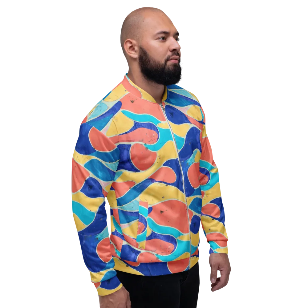 Chromatic Riverstone on Bomber Jacket — Right