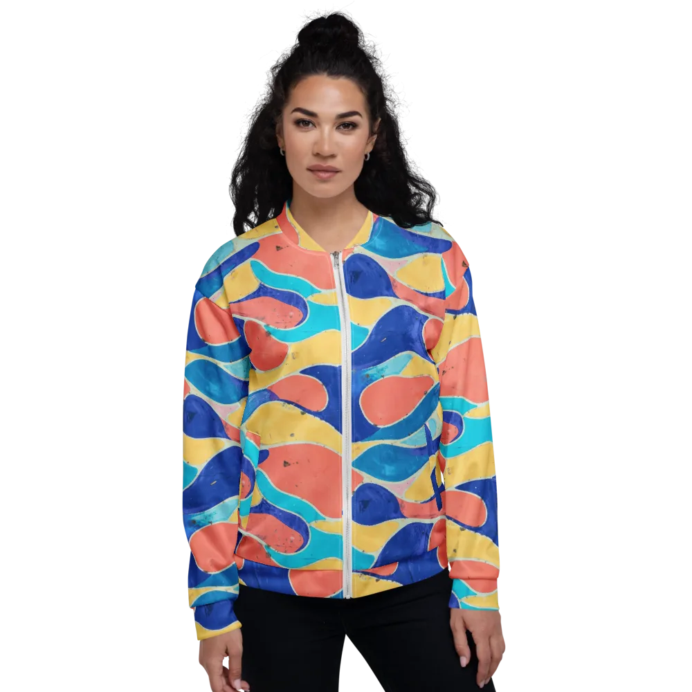 Chromatic Riverstone on Bomber Jacket — Front