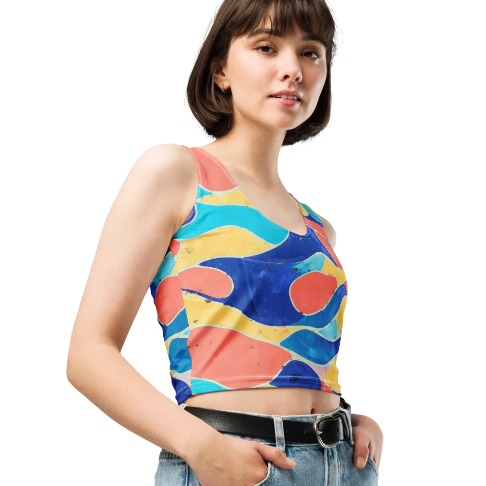 Chromatic Riverstone on Crop Top — Right Front