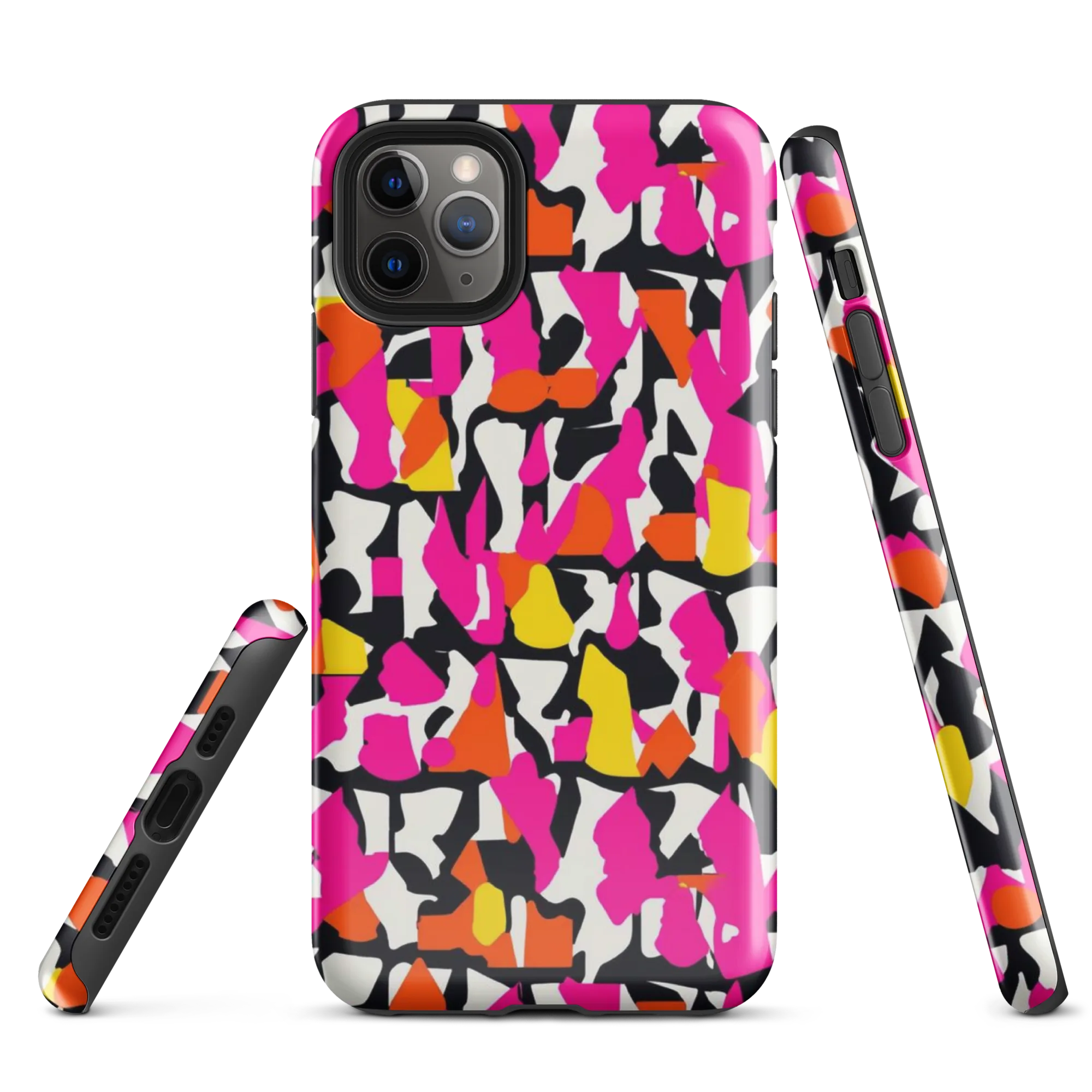 Hot Pink Mosaic on Tough Case for iPhone® — Front