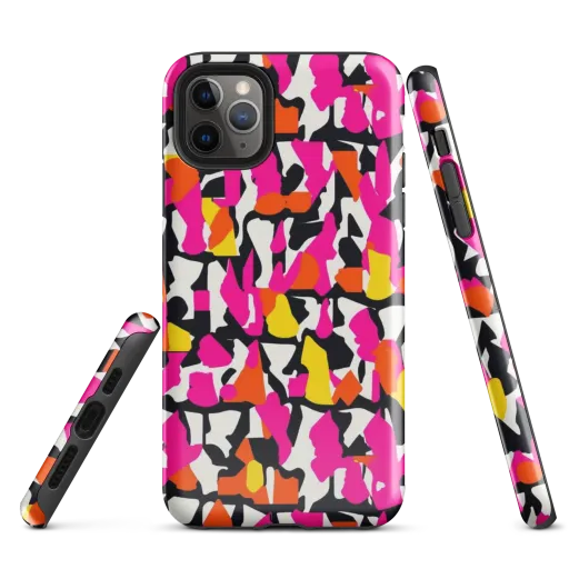 Hot Pink Mosaic on a Tough Case for iPhone®