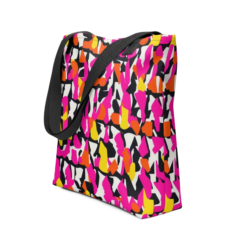 Hot Pink Mosaic on Tote Bag — Front